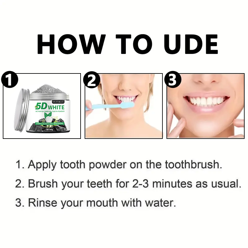 YUlTlKUE 5D White Activated ch - Teeth Whitening Near Me ulasan dan harga