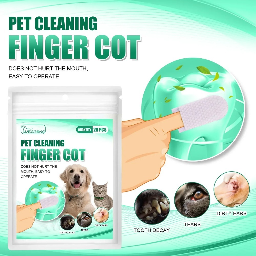 Disposable Pet Finger Cot Wet  - Teeth Whitening Mouthwash ulasan dan harga