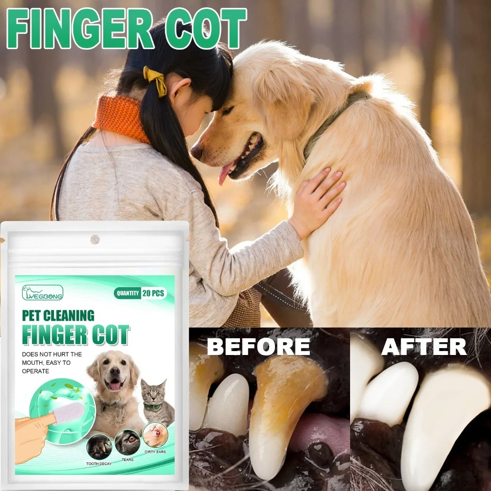 Disposable Pet Finger Cot Wet  - Teeth Whitening Mouthwash ulasan dan harga