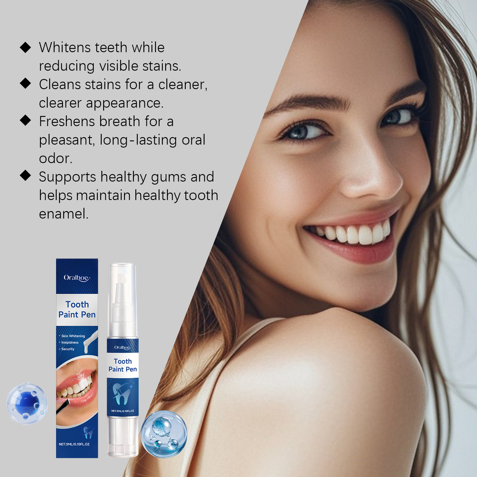 ORALHOE Teeth Whiten Pen Fresh - Teeth Whitening Pens ulasan dan harga